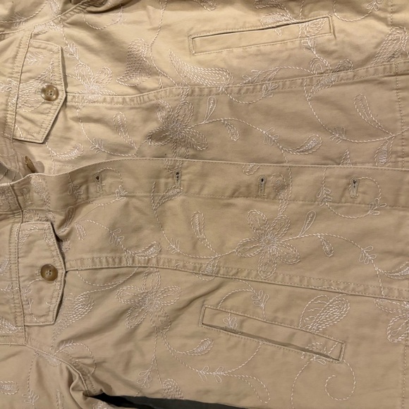 Tan Embroidered Jacket - Picture 2 of 6